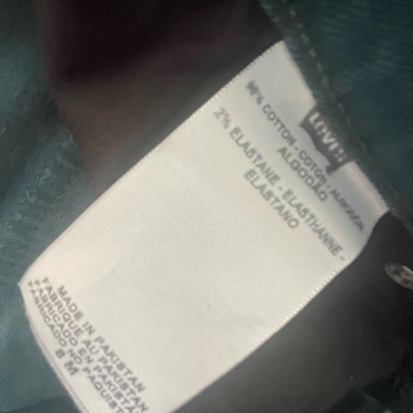 Levi's Women's Straight Leg Jeans - Teal/Green - Picture 5 of 5